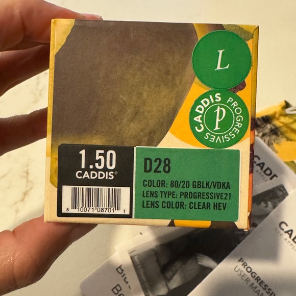 Caddis D28 1.5 PROGRESSIVE Readers with Blue Light in Black - Picture 2 of 5